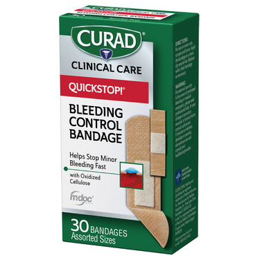 QuickStop! Bleeding Control Bandages, Assorted Sizes, 30 count